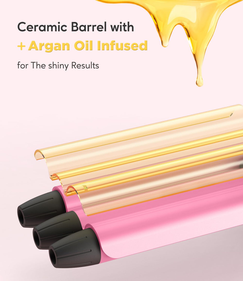 CIVEYA mini crimper reaches 374°F quickly for fast styling.