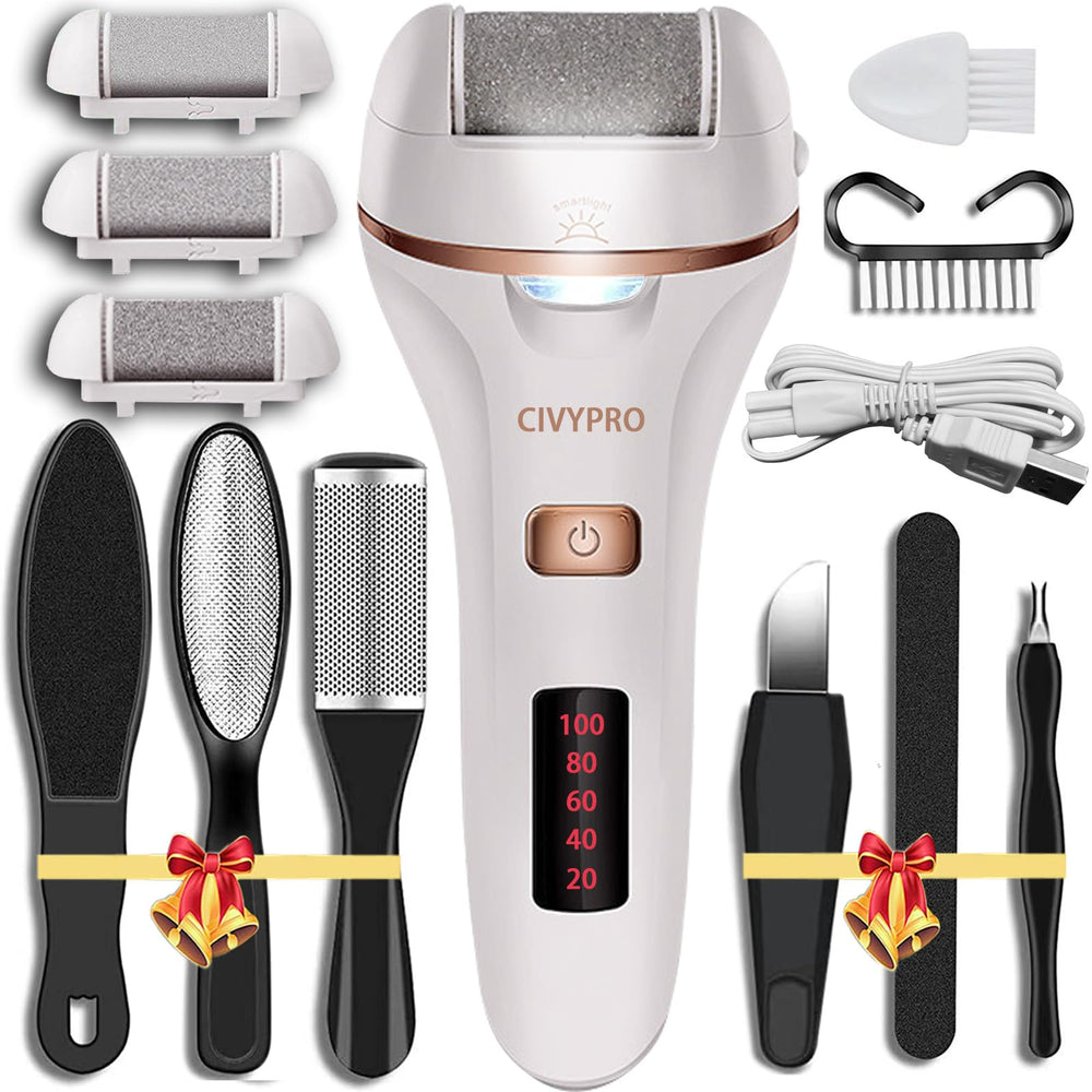 CIVYPRO electric foot file charging cable for easy cordless setup and use