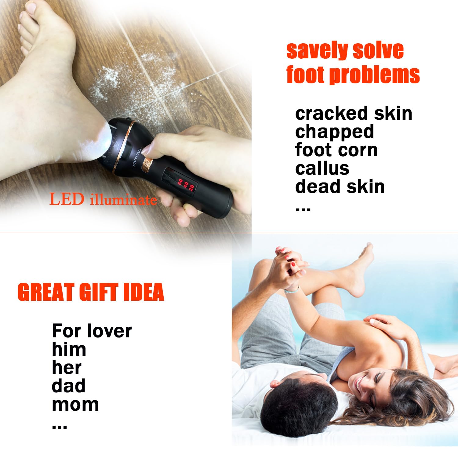 CivyPro gift-pack presentation suggesting a thoughtful foot care gift