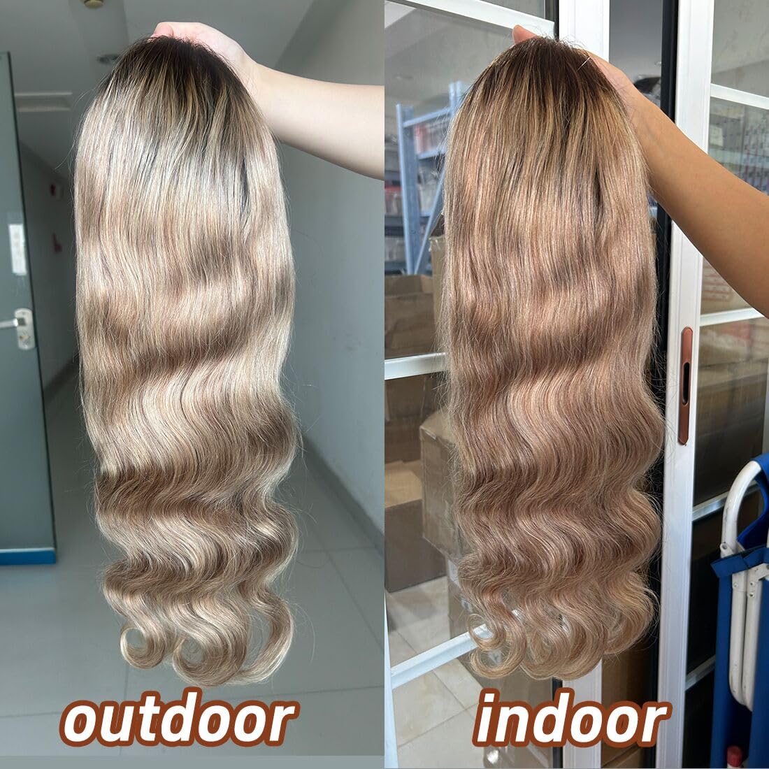 CIYOO 13x6 ombre lace front wig with versatile parting options