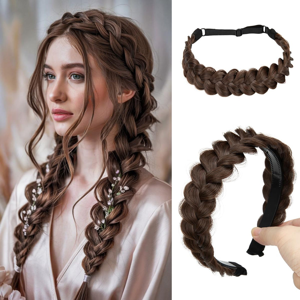 CJL HAIR braided headbands with hard teeth strap provide secure wear for fast, confident styling.