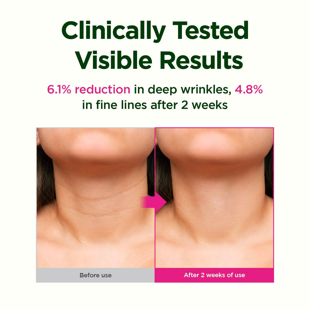 CKD Guaranteed neck cream application swirl shows even texture and glide.
