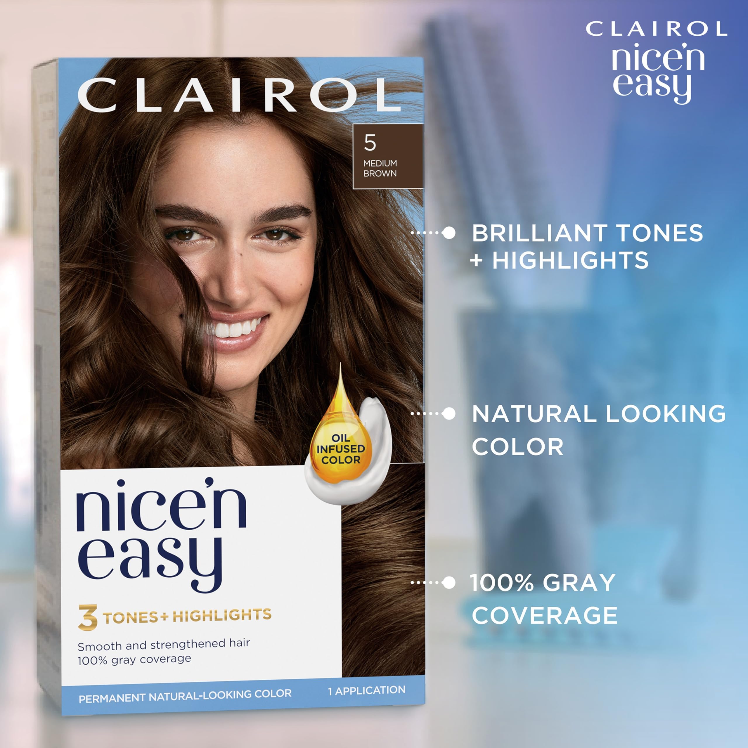 Clairol Nice'n Easy rinse and gloss for shine after color