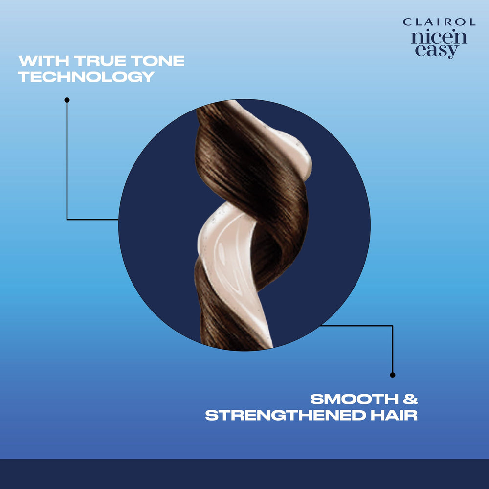 Clairol Nice'n Easy root-application step for gray coverage