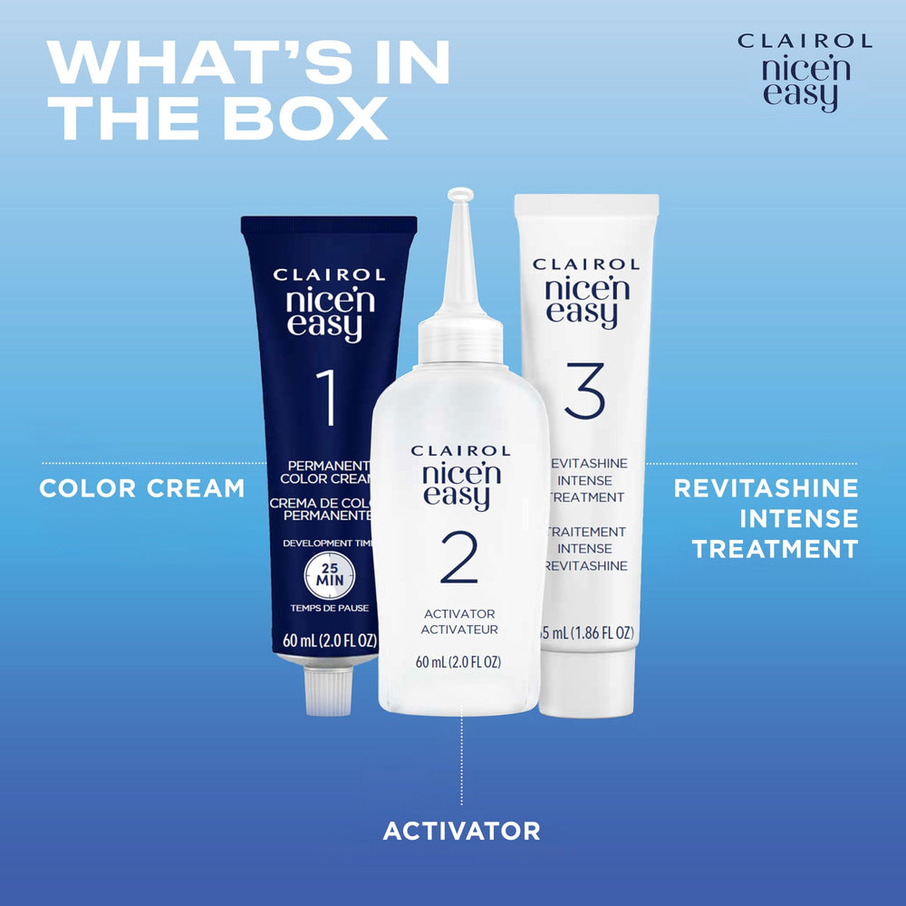 Clairol Nice'n Easy strand-test guidance for timing