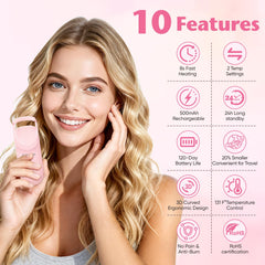 claities heated eyelash curler compact travel design fits in makeup bag