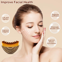 Clapery Contour Brush cheek curve view demonstrates gentle glide for sensitive skin daily use