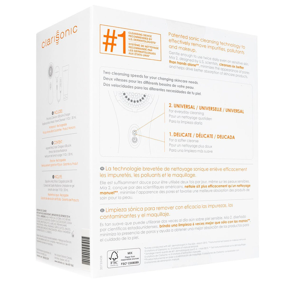 Clarisonic Mia 2 waterproof design for safe bathroom use.
