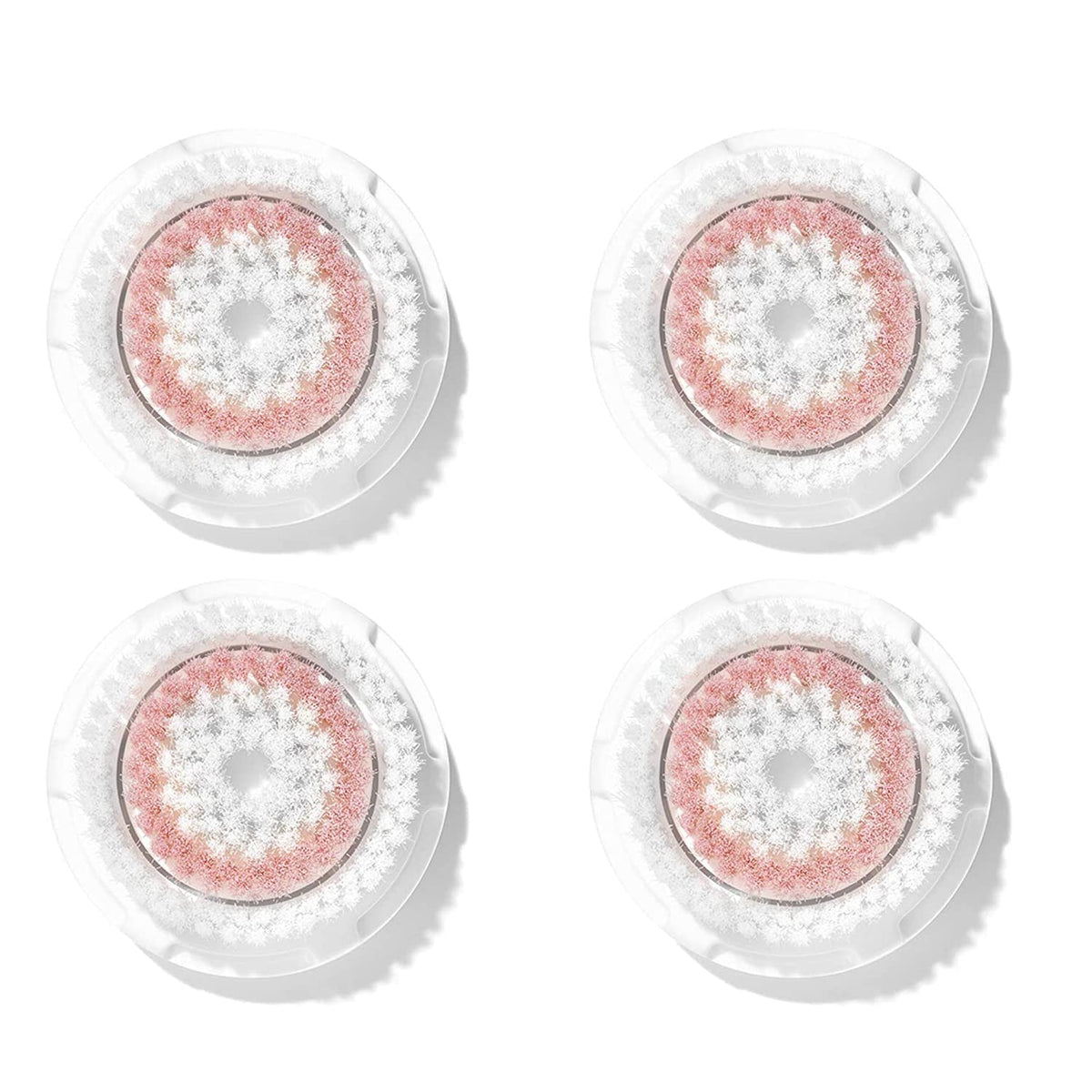 Clarisonic Radiance 4-pack close-up with gentle rounded bristles for sensitive skin.