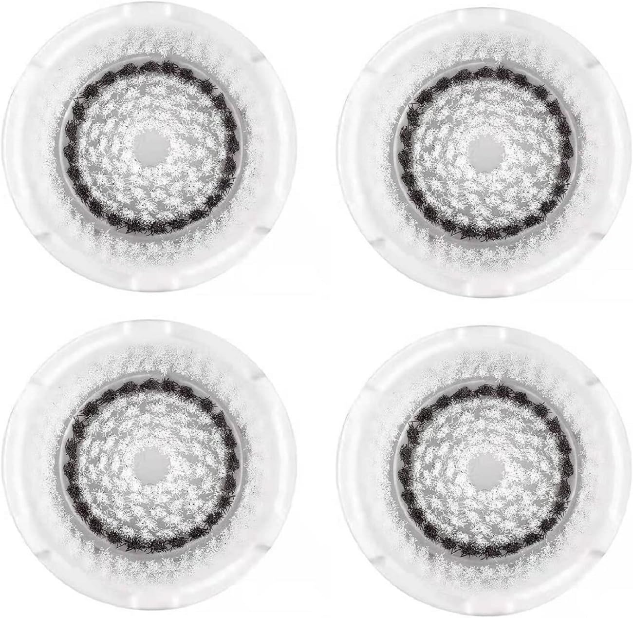 Clarisonic Sensitive brush head closeup for Mia 1 shows gentle cleansing for sensitive skin.