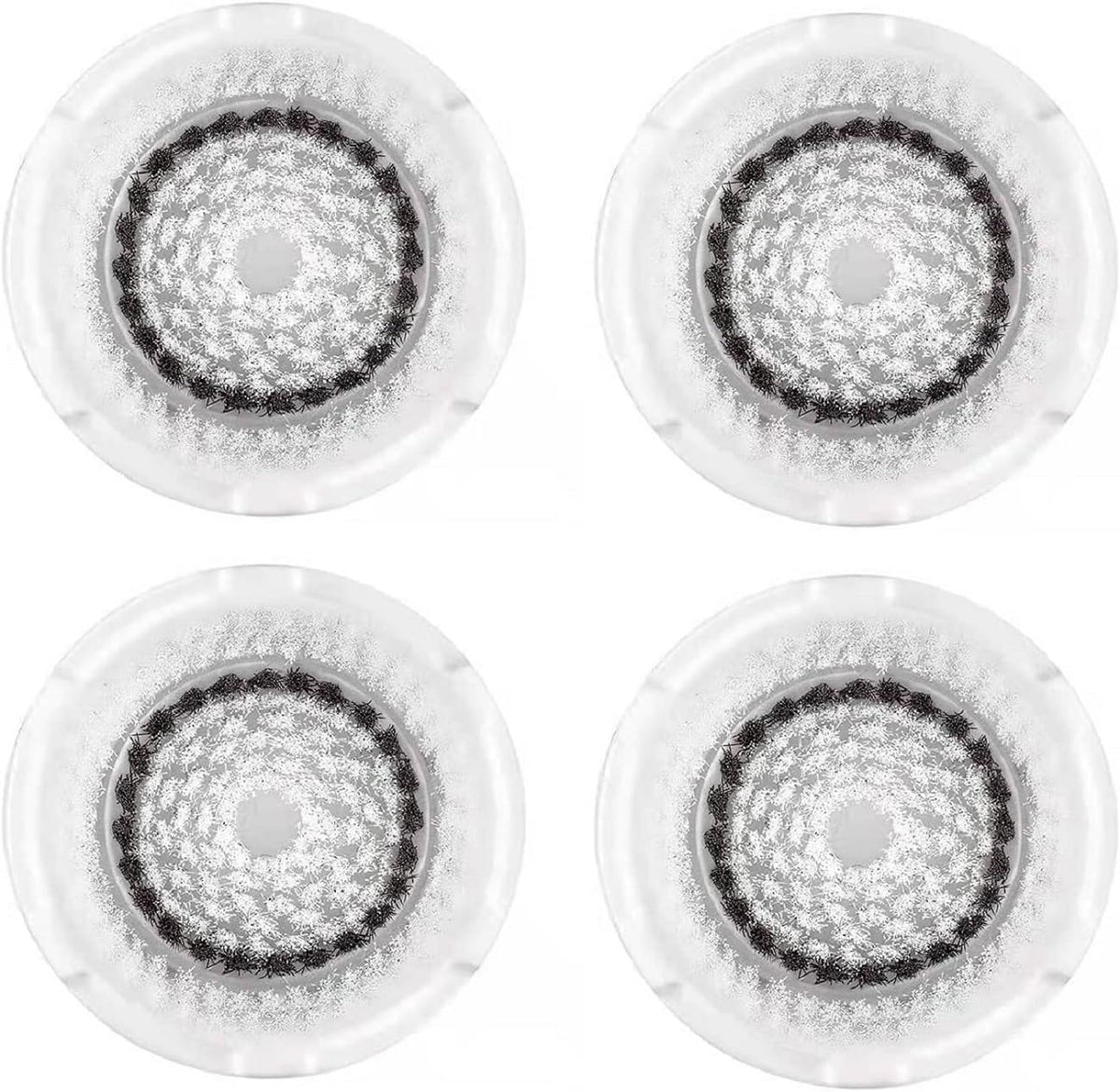 Clarisonic Sensitive brush head closeup for Mia 1 shows gentle cleansing for sensitive skin.