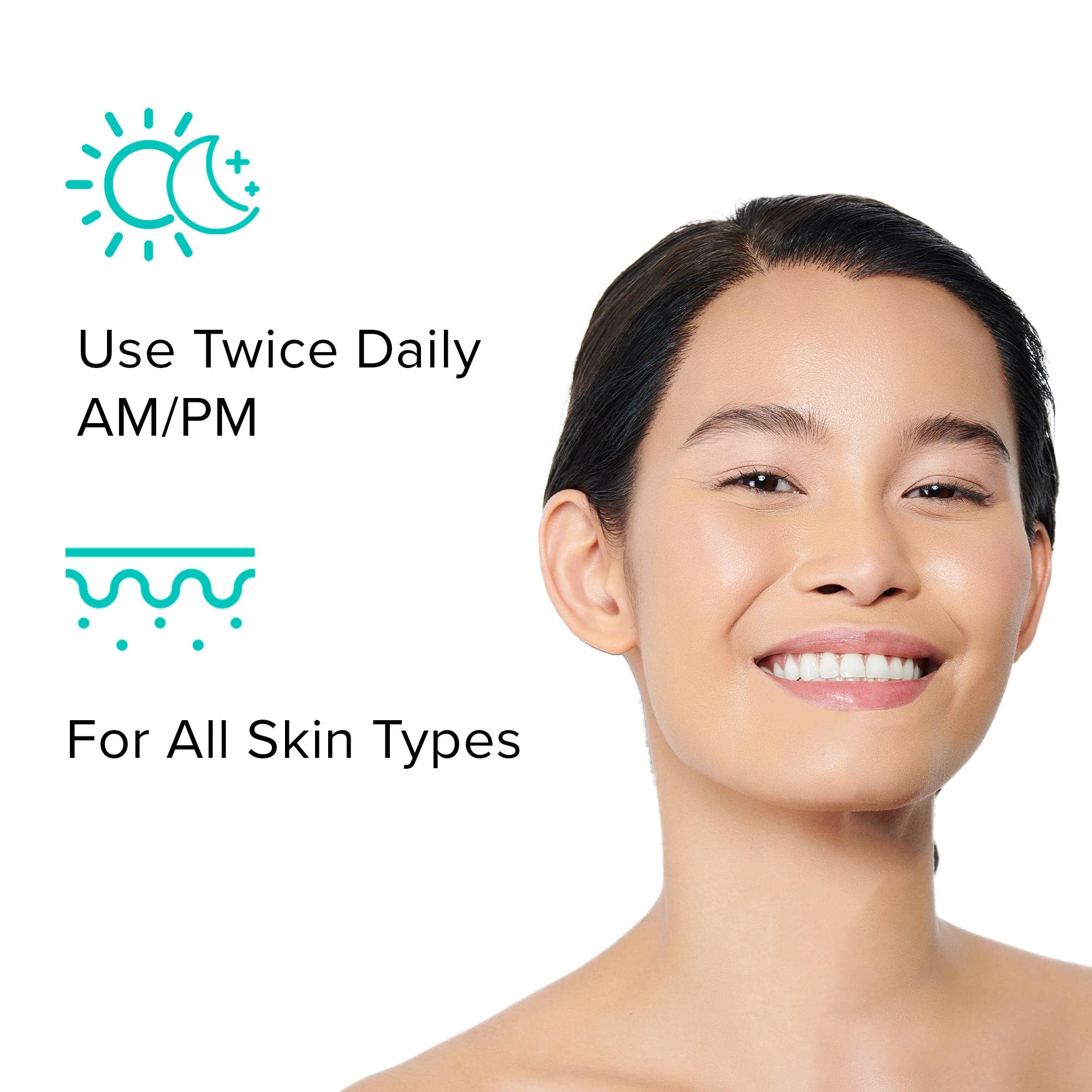 ClarityRx Cleanse Daily Face Wash pump-action bottle for easy morning cleansing