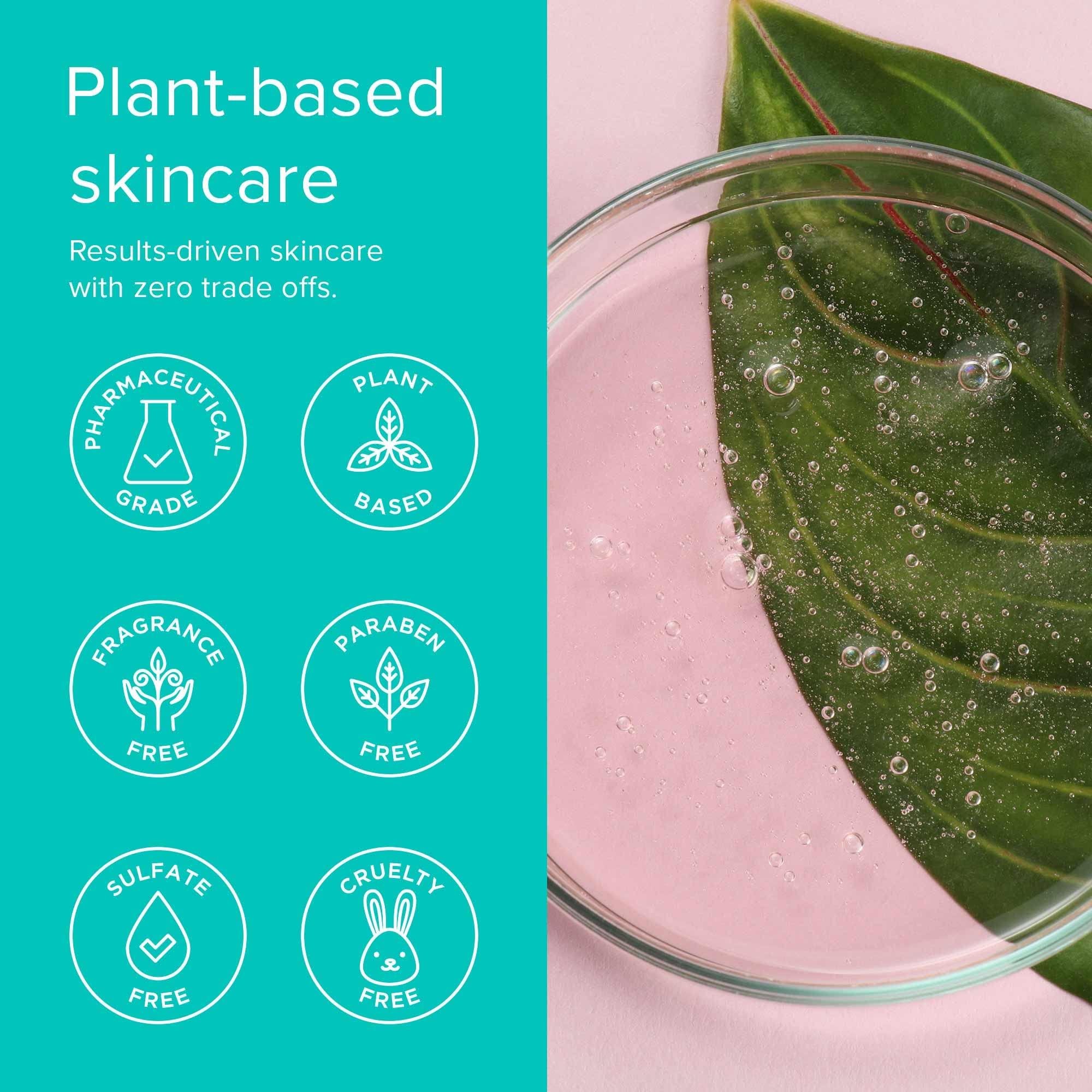 ClarityRx Cleanse Daily Face Wash rinsing action reveals refreshing, non-tight finish