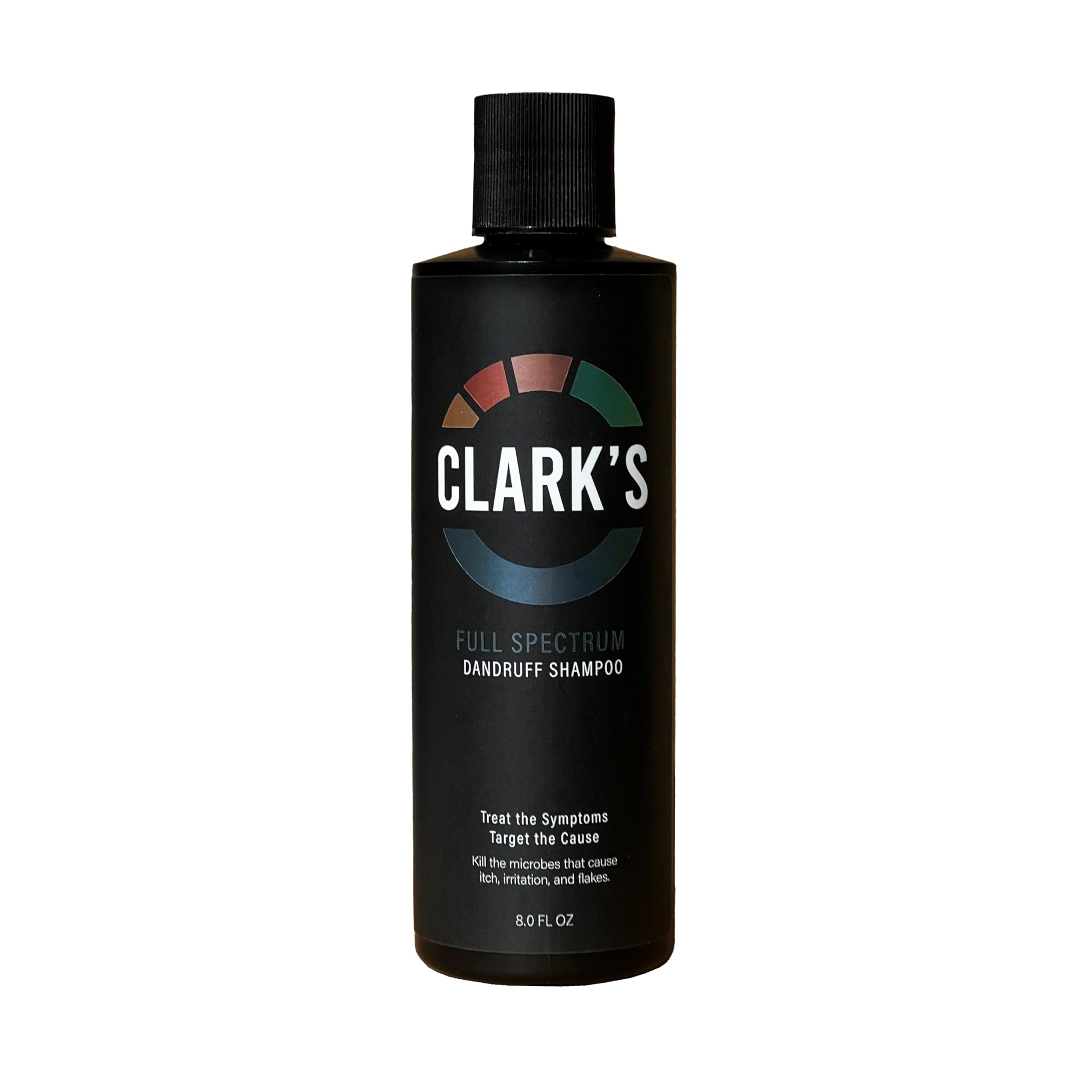 Clark's Full Spectrum Dandruff Shampoo bottle for targeted scalp care and flake control