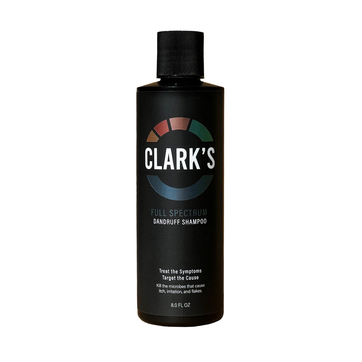 Clark's Full Spectrum Dandruff Shampoo bottle for targeted scalp care and flake control