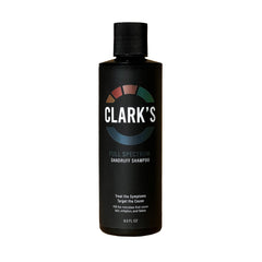 Clark's Full Spectrum Dandruff Shampoo bottle for targeted scalp care and flake control