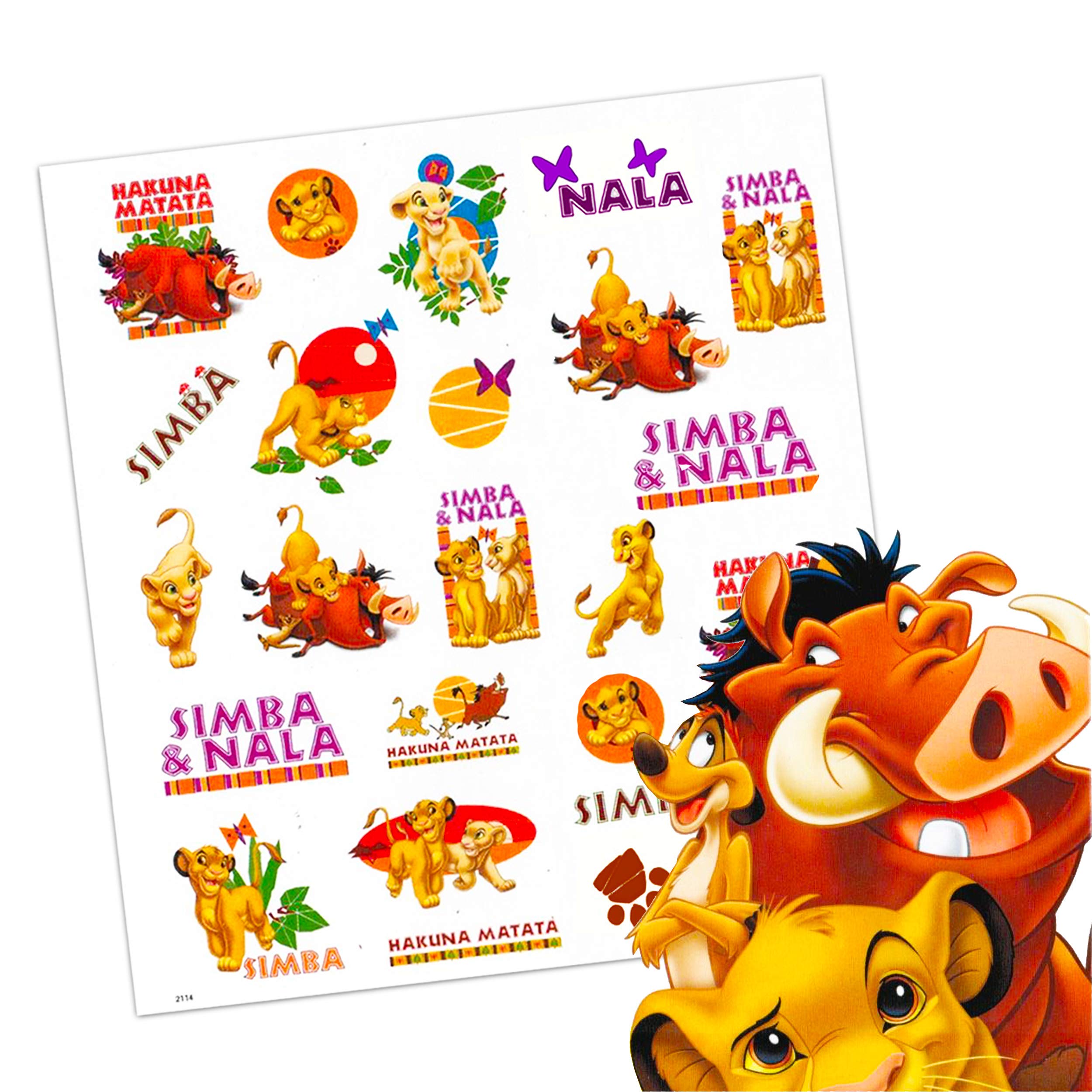 Classic Disney tattoo bundle display showing seven packs