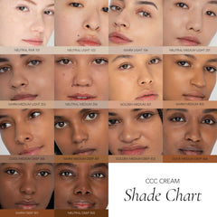 CLE Cosmetics CCC Cream matte finish swatch for controlled, shine-free complexion