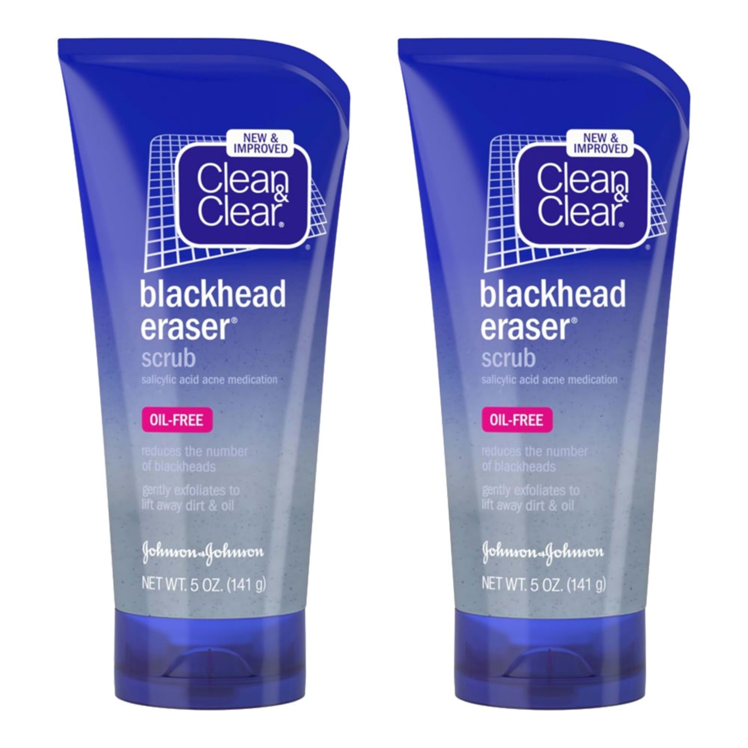 Clean & Clear Blackhead Eraser two-pack packaging for family skincare routines.
