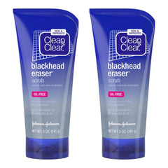 Clean & Clear Blackhead Eraser two-pack packaging for family skincare routines.