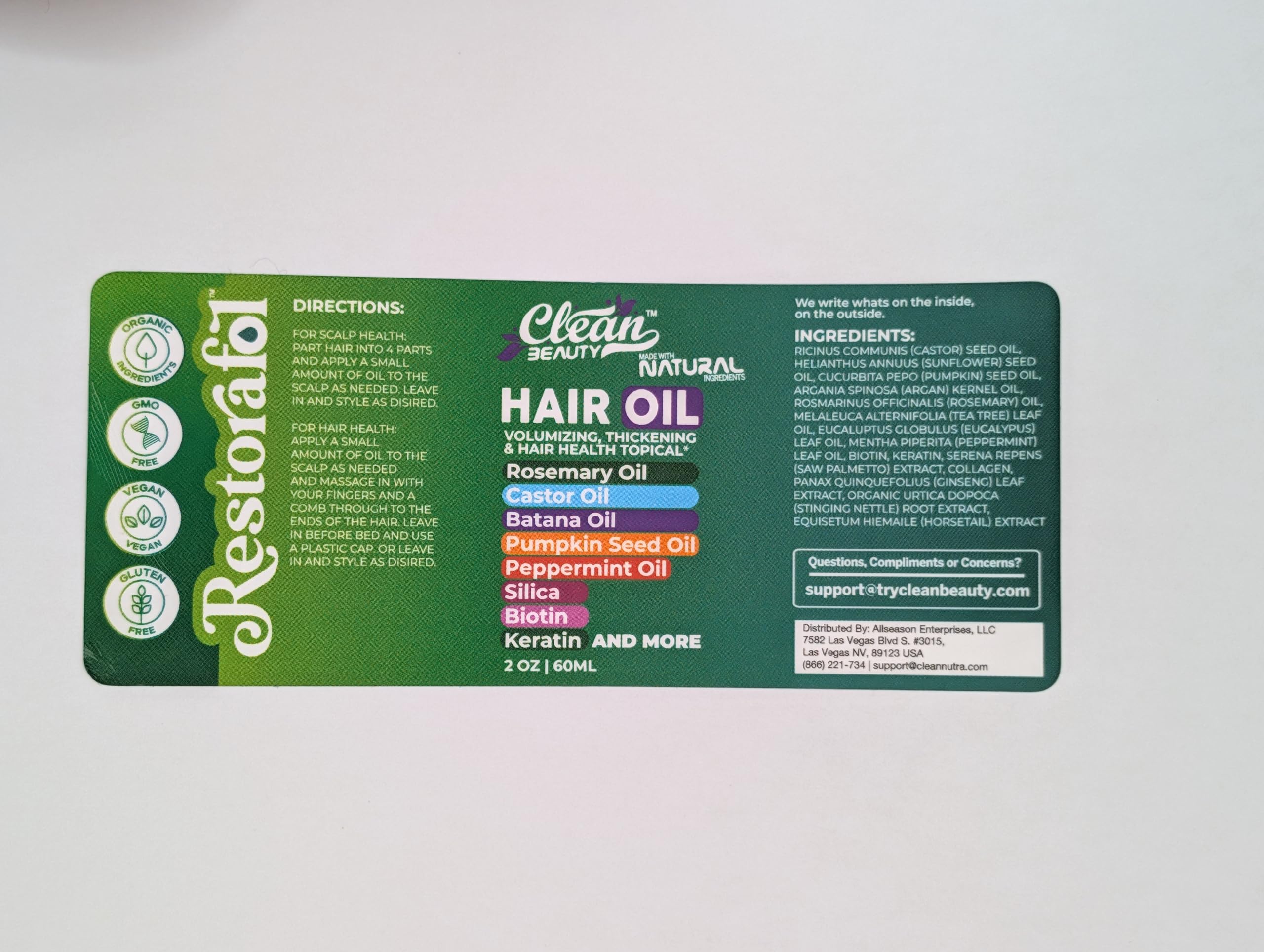 Clean Beauty Rosemary Hair Oil hair flowing after use showing smooth frizz control.