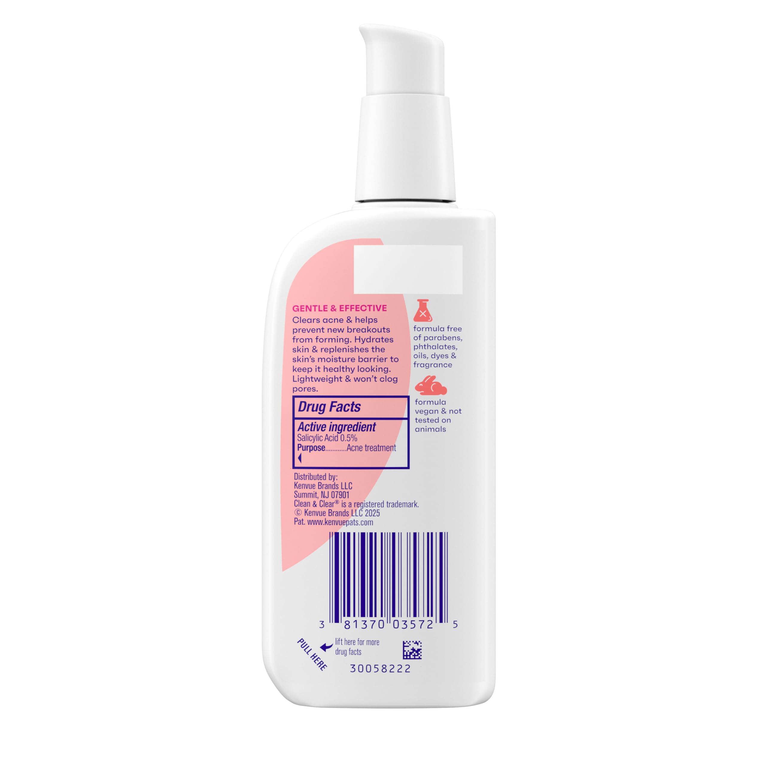 Clean & Clear Essentials moisturizer application on skin highlighting daily use