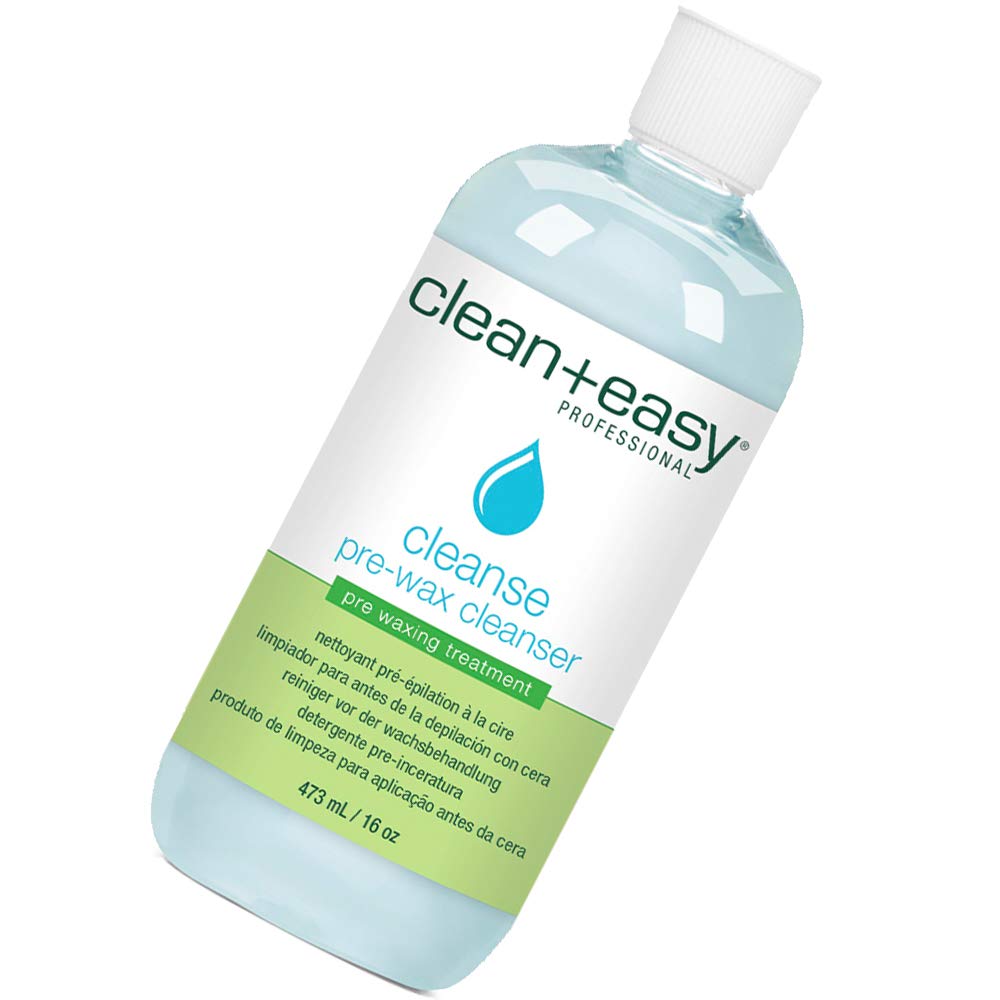 Clean + Easy Pre Wax Cleanser bottle for oil-free skin prep.
