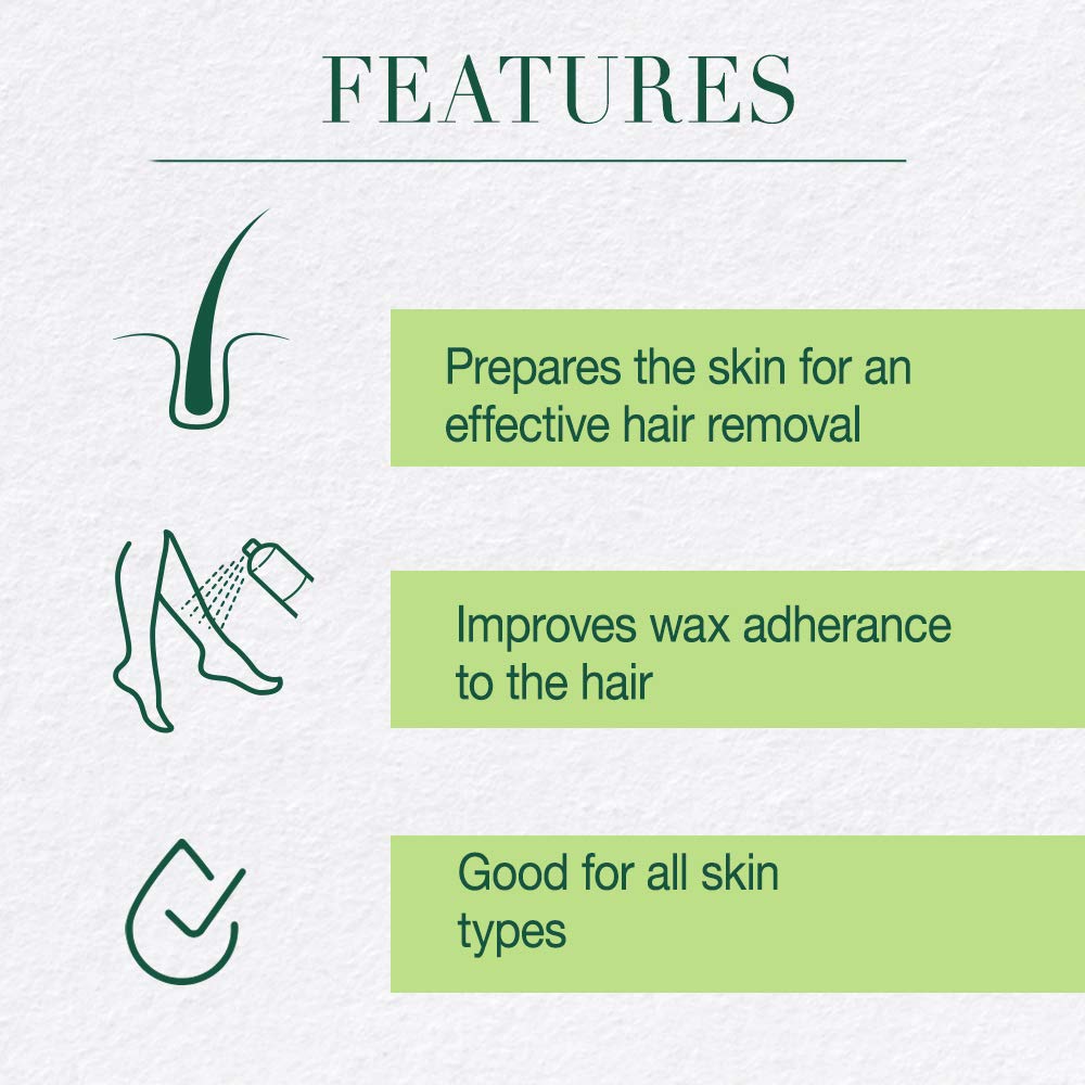 Clean + Easy Pre Wax Cleanser packaging and label for salon grade care.