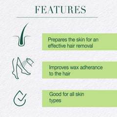 Clean + Easy Pre Wax Cleanser packaging and label for salon grade care.