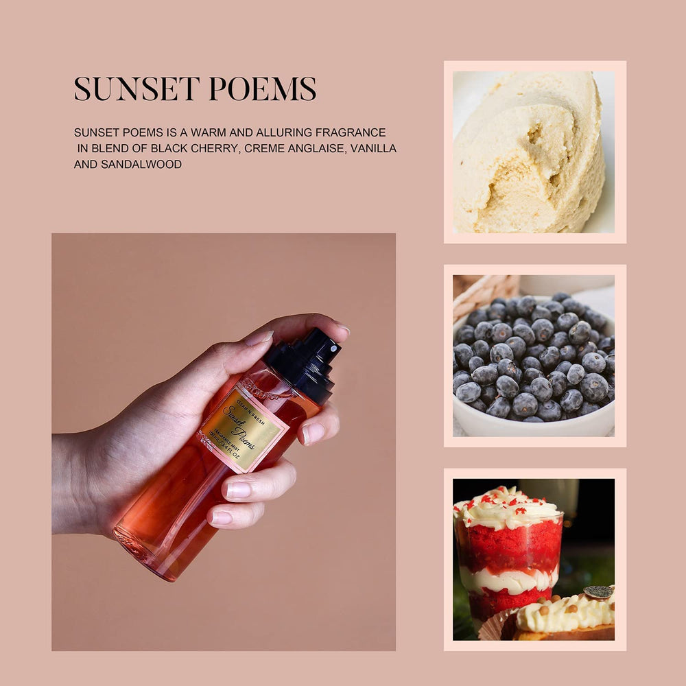 Clean-n-Fresh Luna Kisses bottle closeup hints at seductive melon and plum for confident moments.