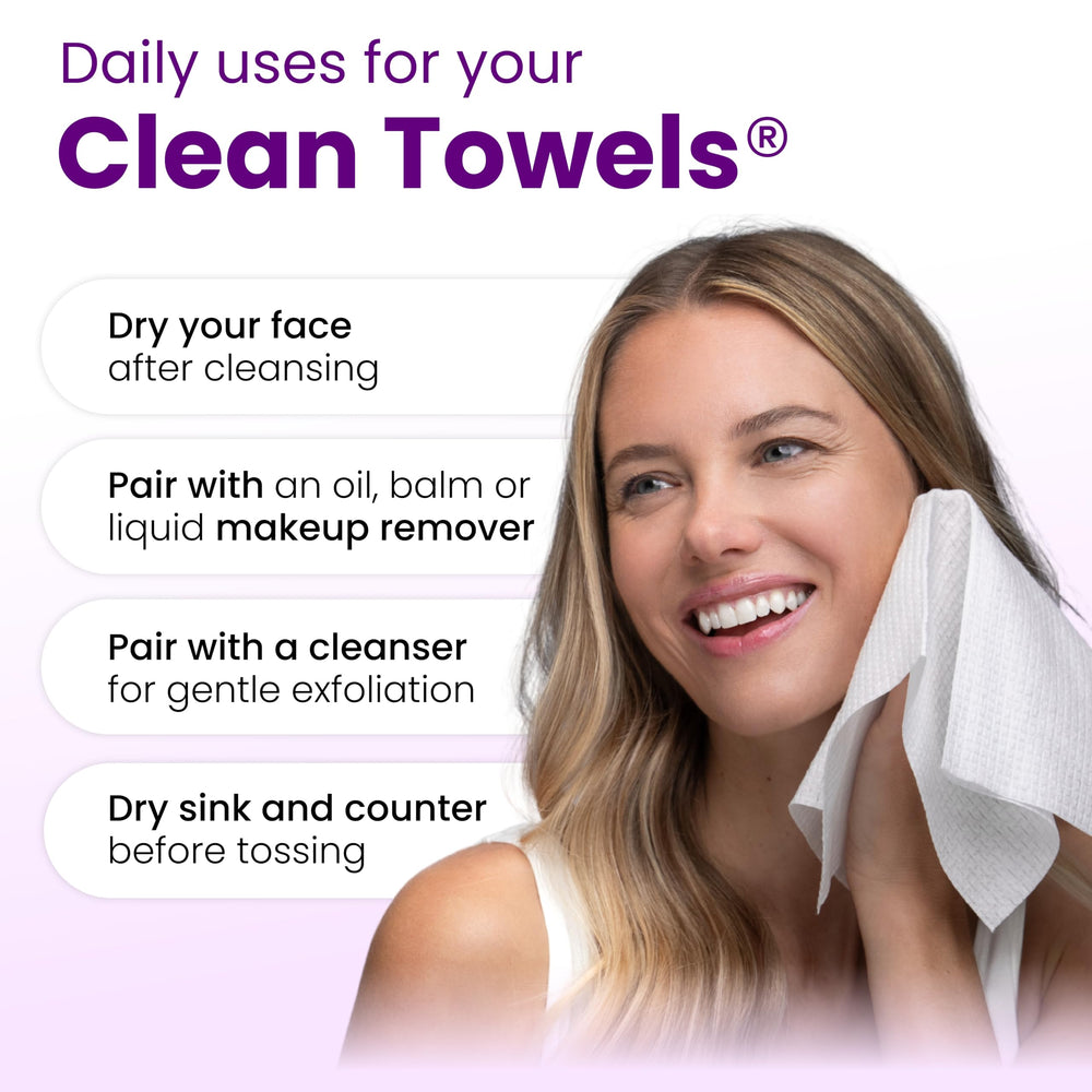 Clean Skin Club 50-count pack front view highlighting convenience