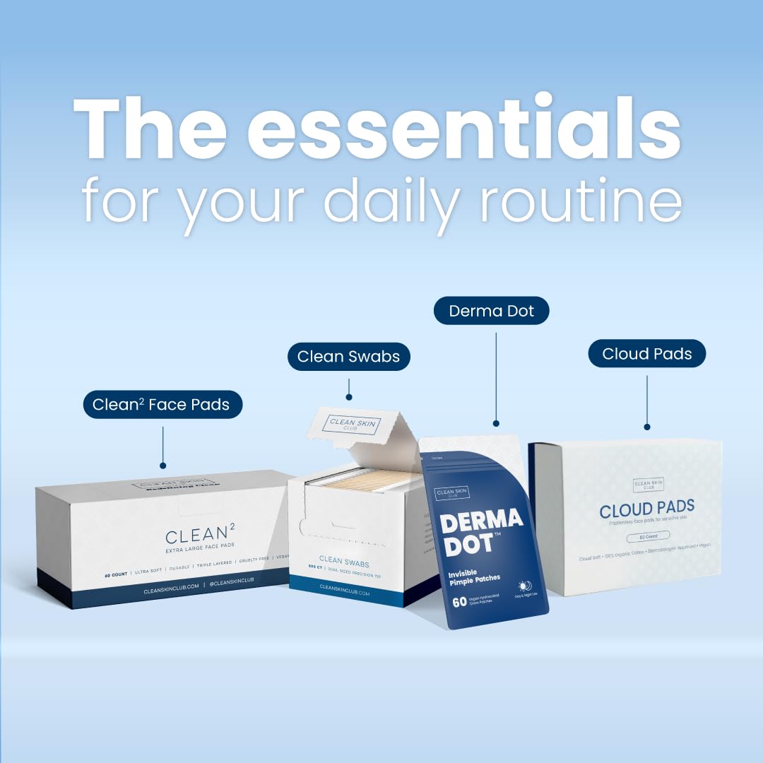 Clean Skin Club Clean² Pads 2-pack bundle ready for daily routines