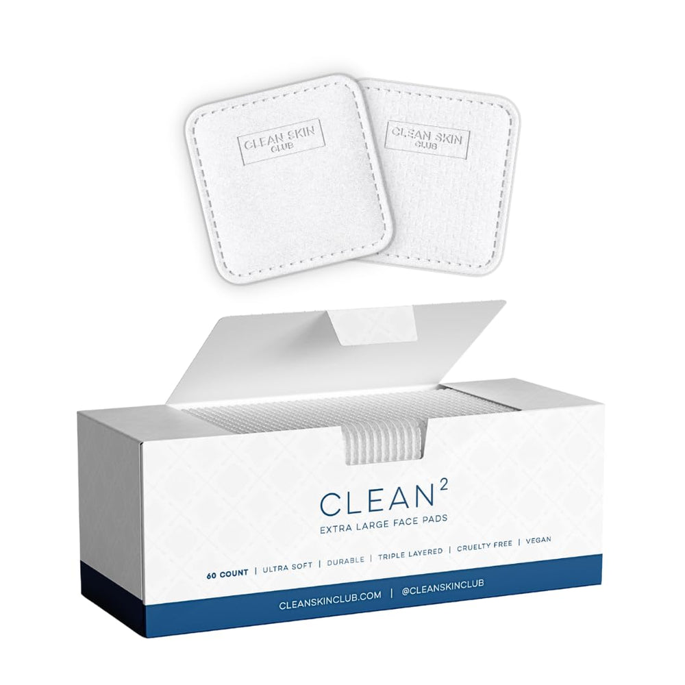 Clean Skin Club Clean² Pads new edges for durable, shedding-free use
