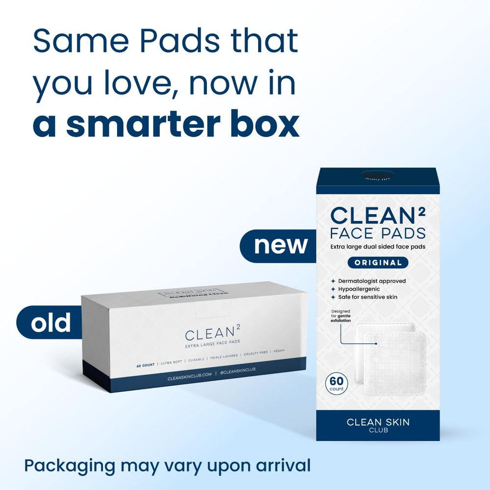 Clean Skin Club Clean² Pads triple-layer construction for softness and strength