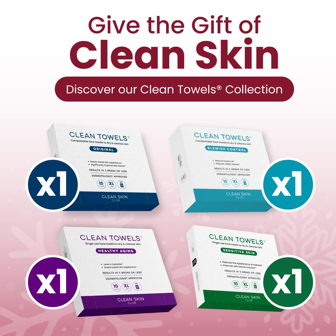 Clean Skin Club Original towels pack for daily freshness and a refreshed complexion