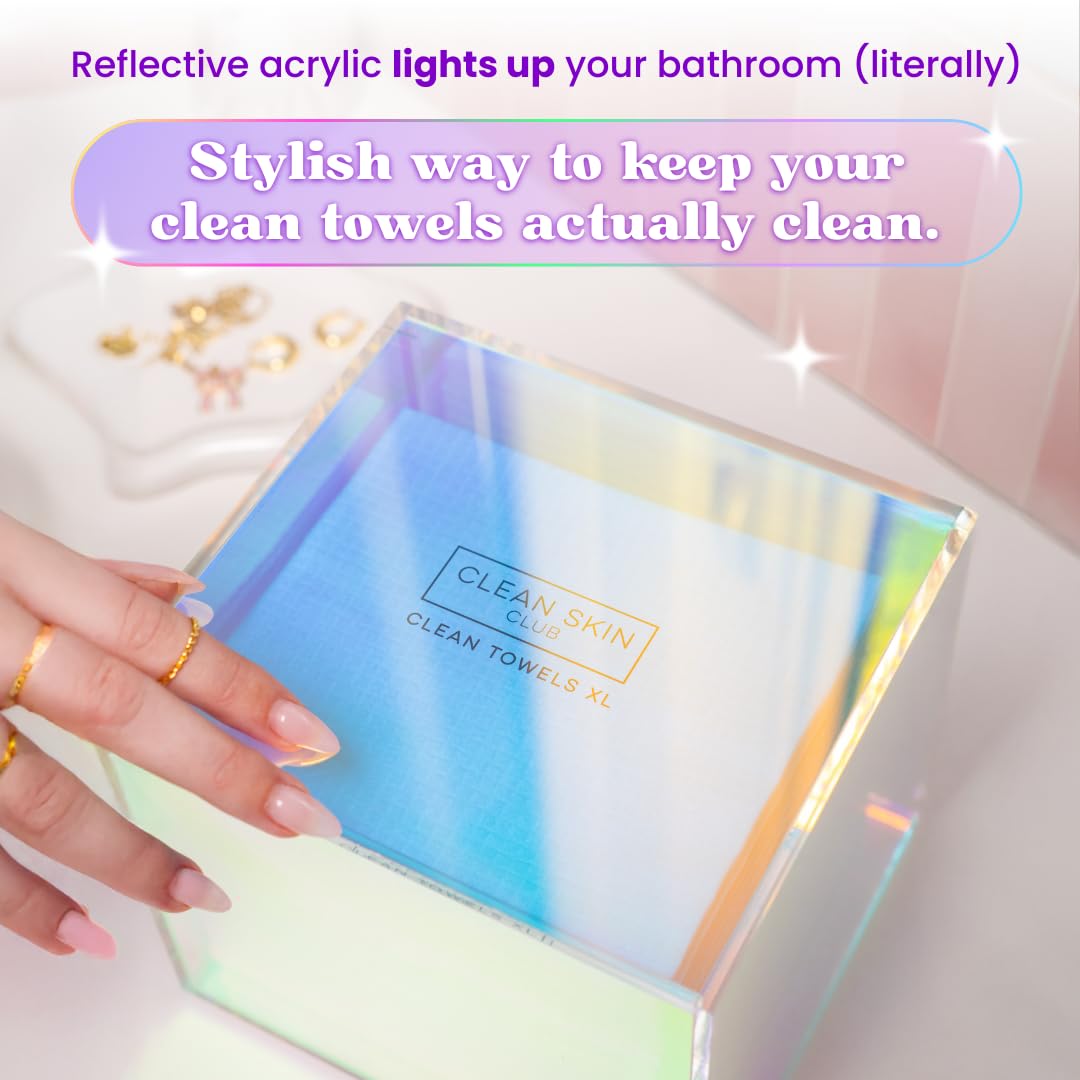 CLEAN SKIN CLUB Prism Box durable materials protect towels.