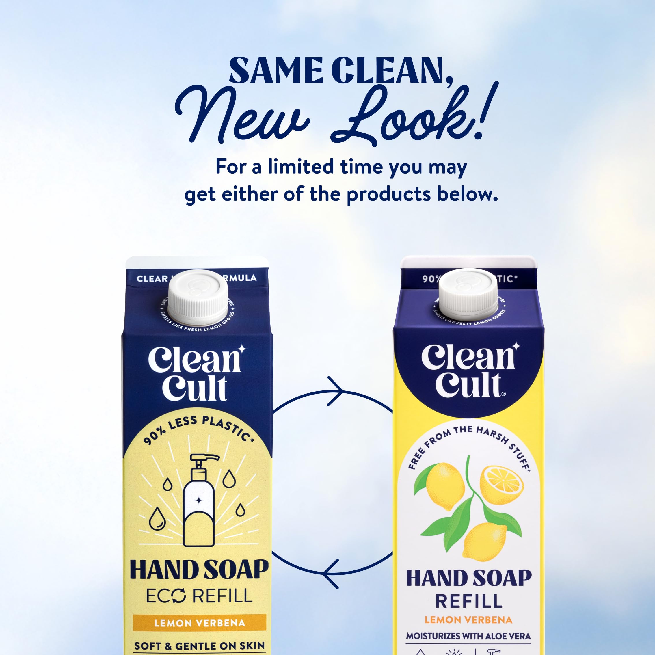 Cleancult Eco-friendly packaging displayed on store shelf
