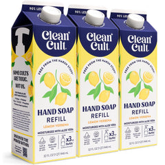 Cleancult Lemon Verbena refills 3-pack for eco-friendly hand washing