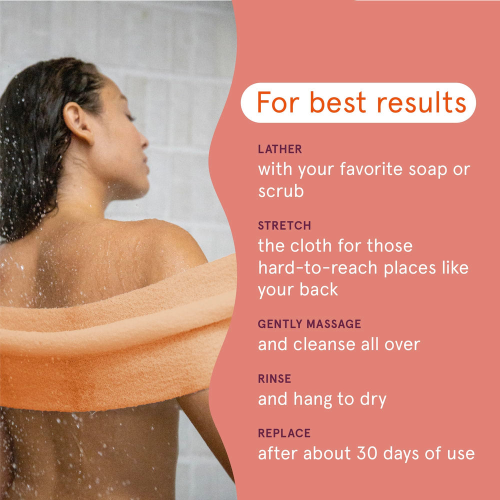 Cleanlogic cloth suitable for all skin types during regular exfoliation.