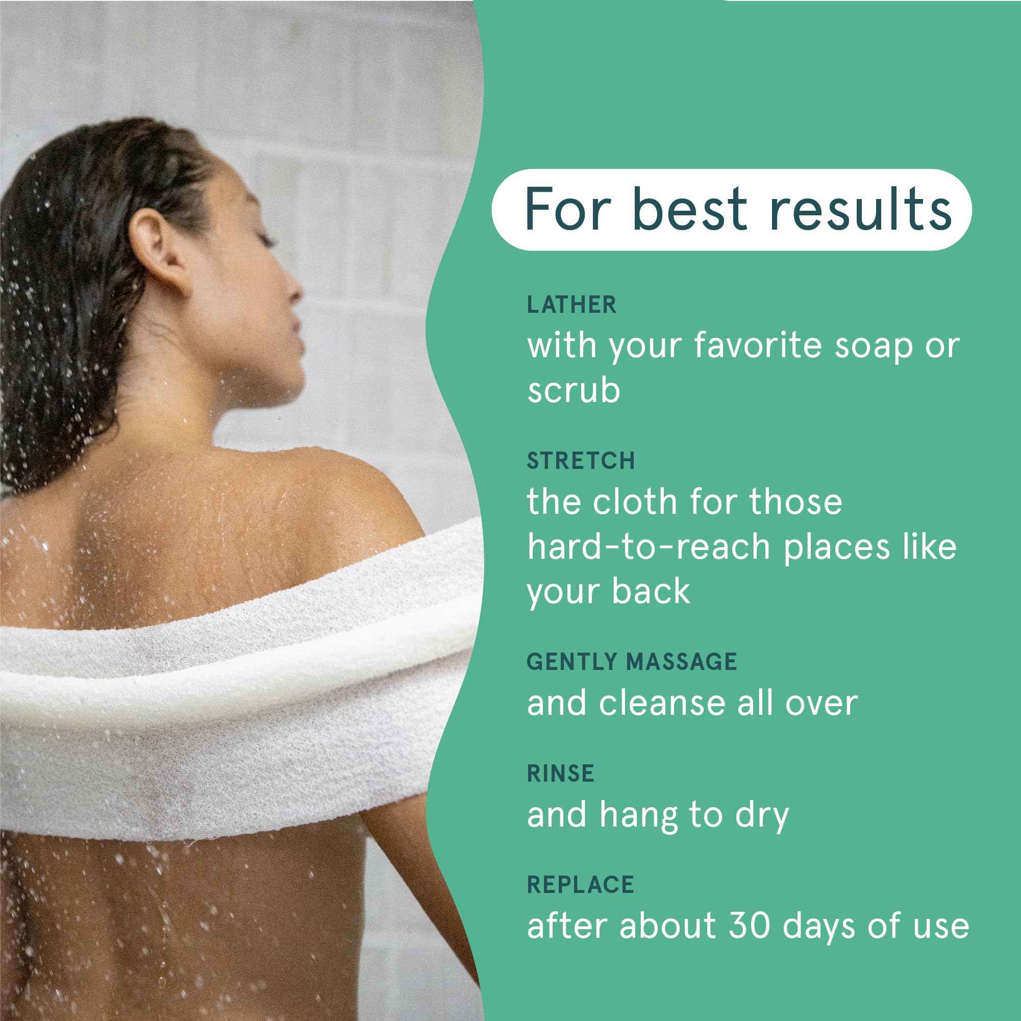 Cleanlogic exfoliator circular massage action illustrating smoothing skin with controlled pressure.