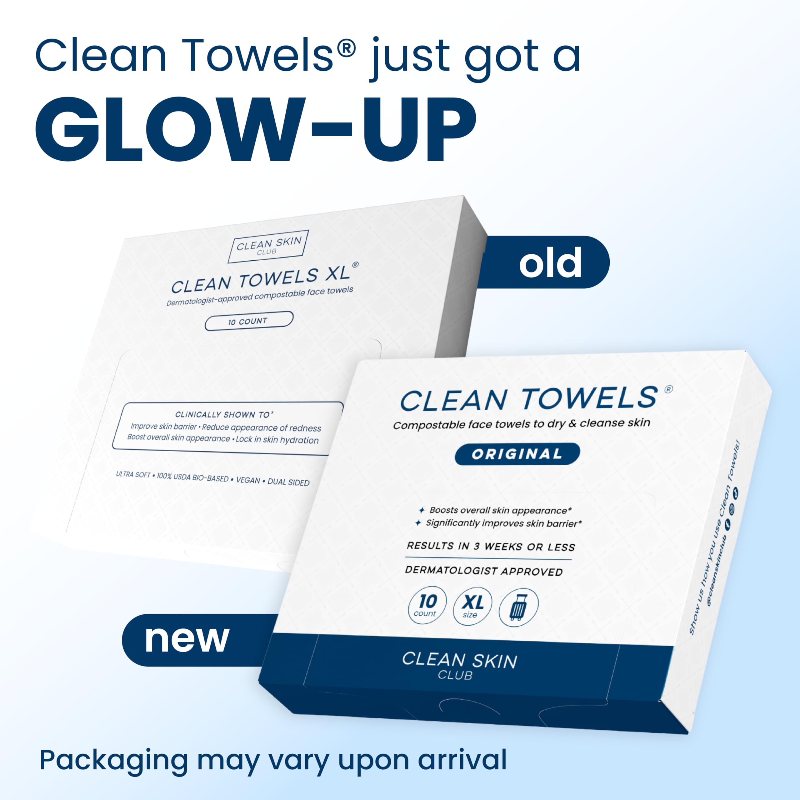 Clean Skin Club Clean Towels XL dry face towel close-up ultra-soft texture