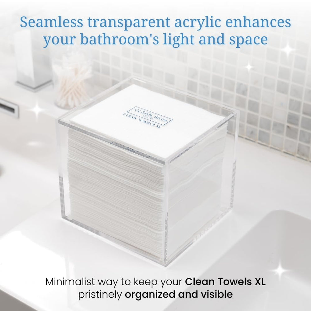 Cleanskin Club bathroom decor complements any style with transparent elegance.
