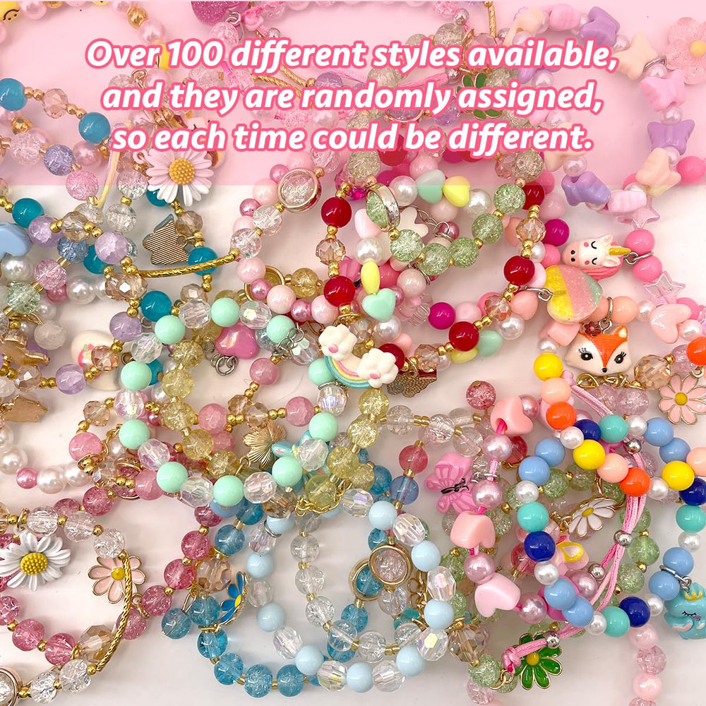 Clear and Fresh donut bath bombs bracelet inside revealed during soak.