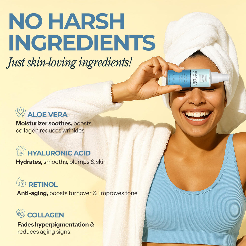 Clear Beauty collagen focus emphasizes elasticity and smoother texture.