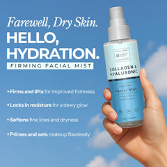 Clear Beauty hyaluronic acid focus highlights deep hydration for plump skin.