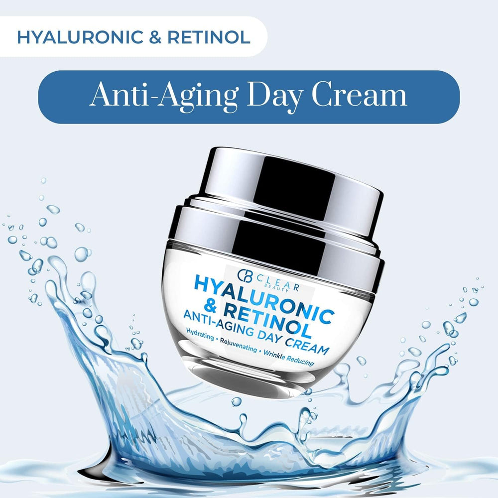Clear Beauty Hyaluronic Retinol before-after preview hints smoother texture