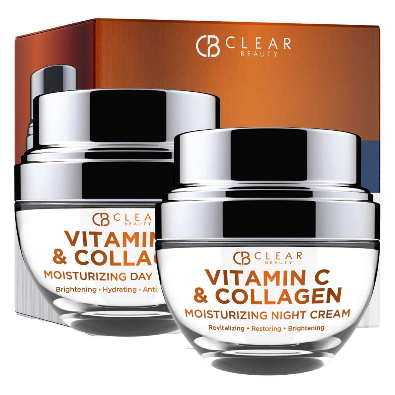 Clear Beauty Vitamin C & Collagen Moisturizer tube closeup highlighting hydration
