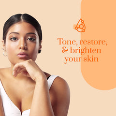 Clear Beauty moisturizer spread on skin for smooth, dewy texture.