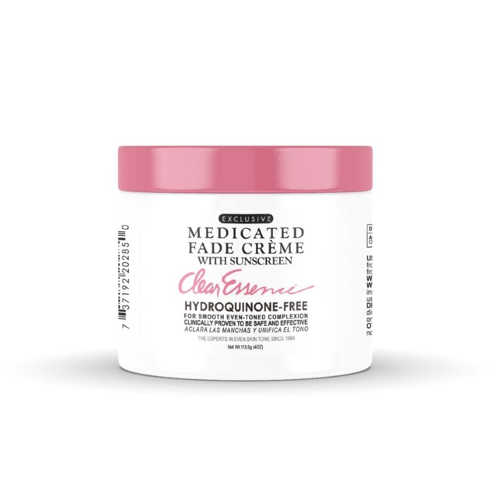 Clear Essence fade creme sunscreen bottle for daytime protection.