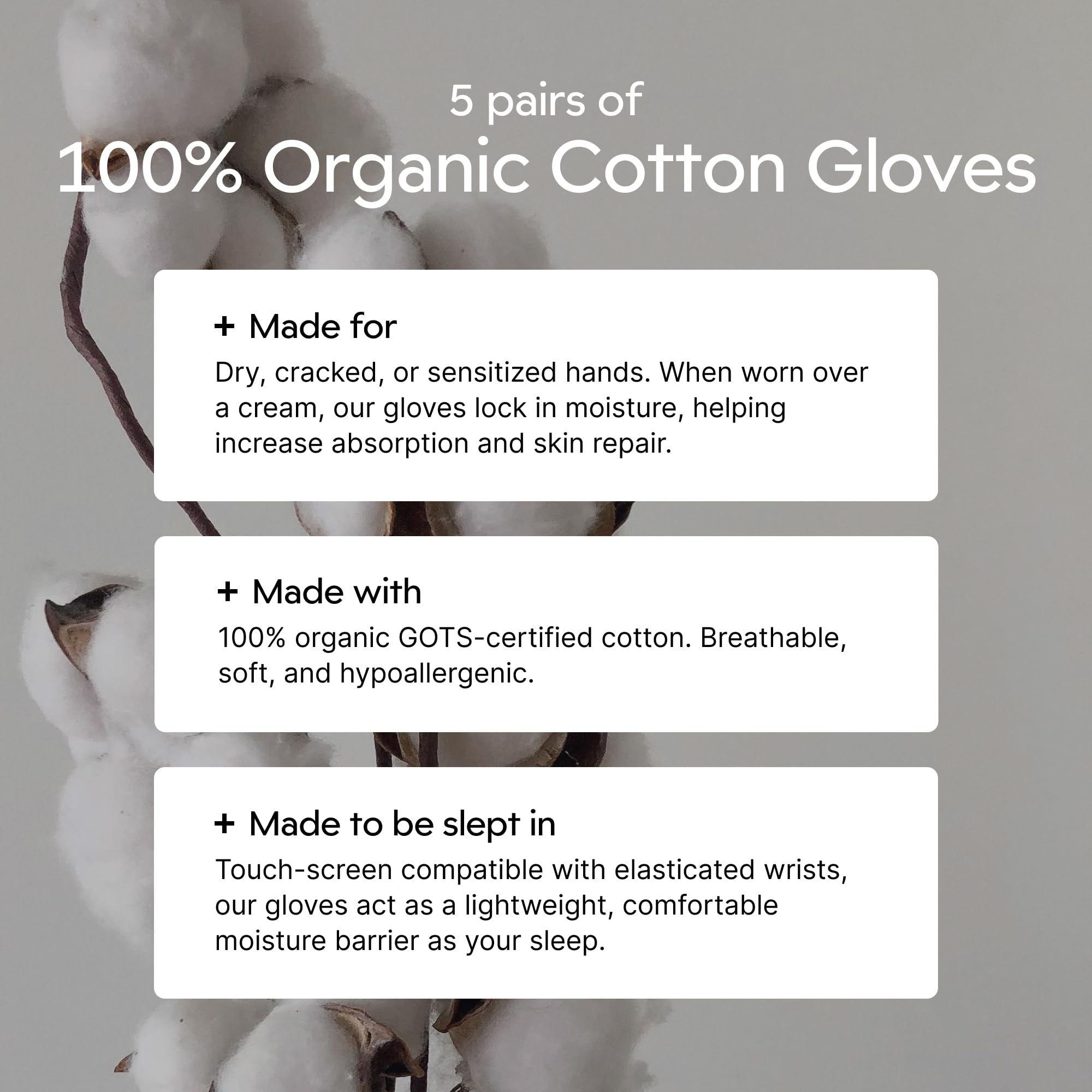 Clearbody Organics five-pairs pack—washable cotton liners for versatile winter layering.